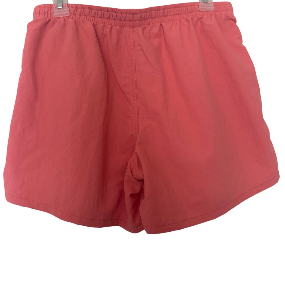 Patagonia Womens Small Baggies Shorts 5 Inch Inseam Coral Pink Pockets Pull On - Picture 2 of 7